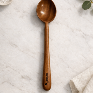 vesphere neem wood ladle 27.5 cm for soup & curry