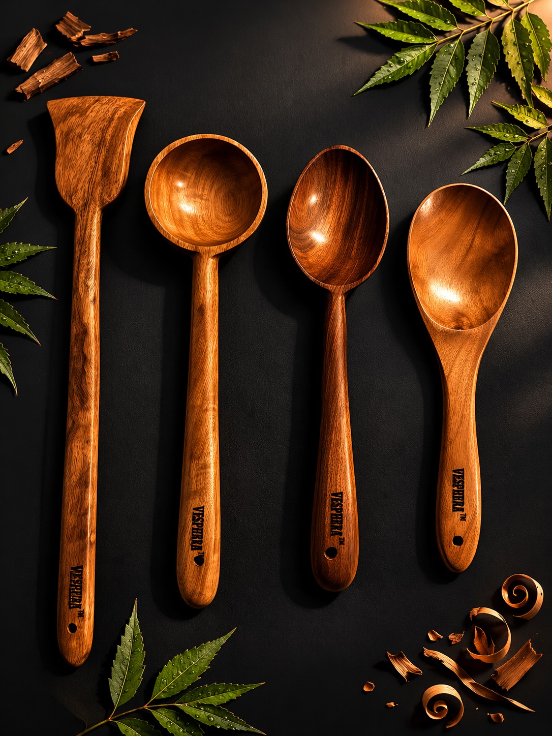 vesphere premium neem wood cooking utensils set of 4 β handmade wooden spatula & spoon set | eco friendly, non toxic kitchen tools vesphere premium neem wood cooking utensils set of 4 β handmade wooden spatula & spoon set | eco friendly, non toxic kitchen tools