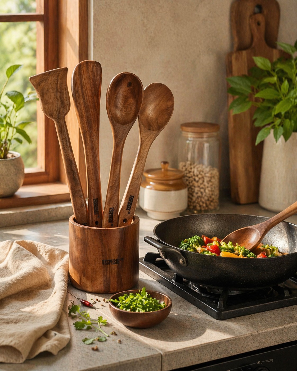 vesphere premium neem wood kitchen utensil set (4 pieces) – natural wooden spatula, turner & cooking spoon set | eco friendly, non toxic, heat resistant & durable cookware tools vesphere premium neem wood kitchen utensil set (4 pieces) – natural wooden spatula, turner & cooking spoon set | eco friendly, non toxic, heat resistant & durable cookware tools