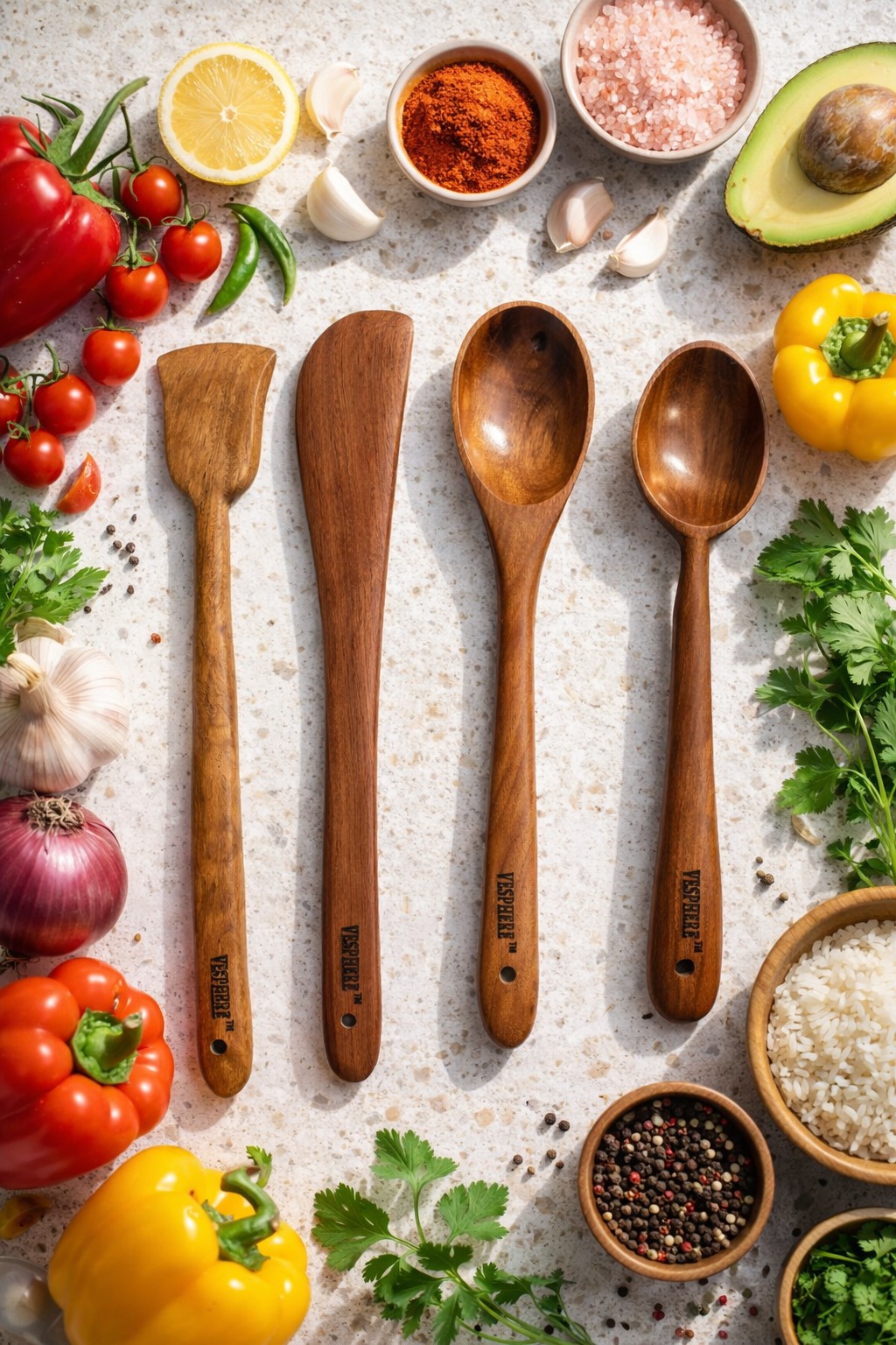vesphere premium neem wood kitchen utensil set of 4 – handmade wooden spatula, turner & cooking spoon set | natural, eco friendly, non toxic cookware tools for non stick & healthy cooking vesphere premium neem wood kitchen utensil set of 4 – handmade wooden spatula, turner & cooking spoon set | natural, eco friendly, non toxic cookware tools for non stick & healthy cooking