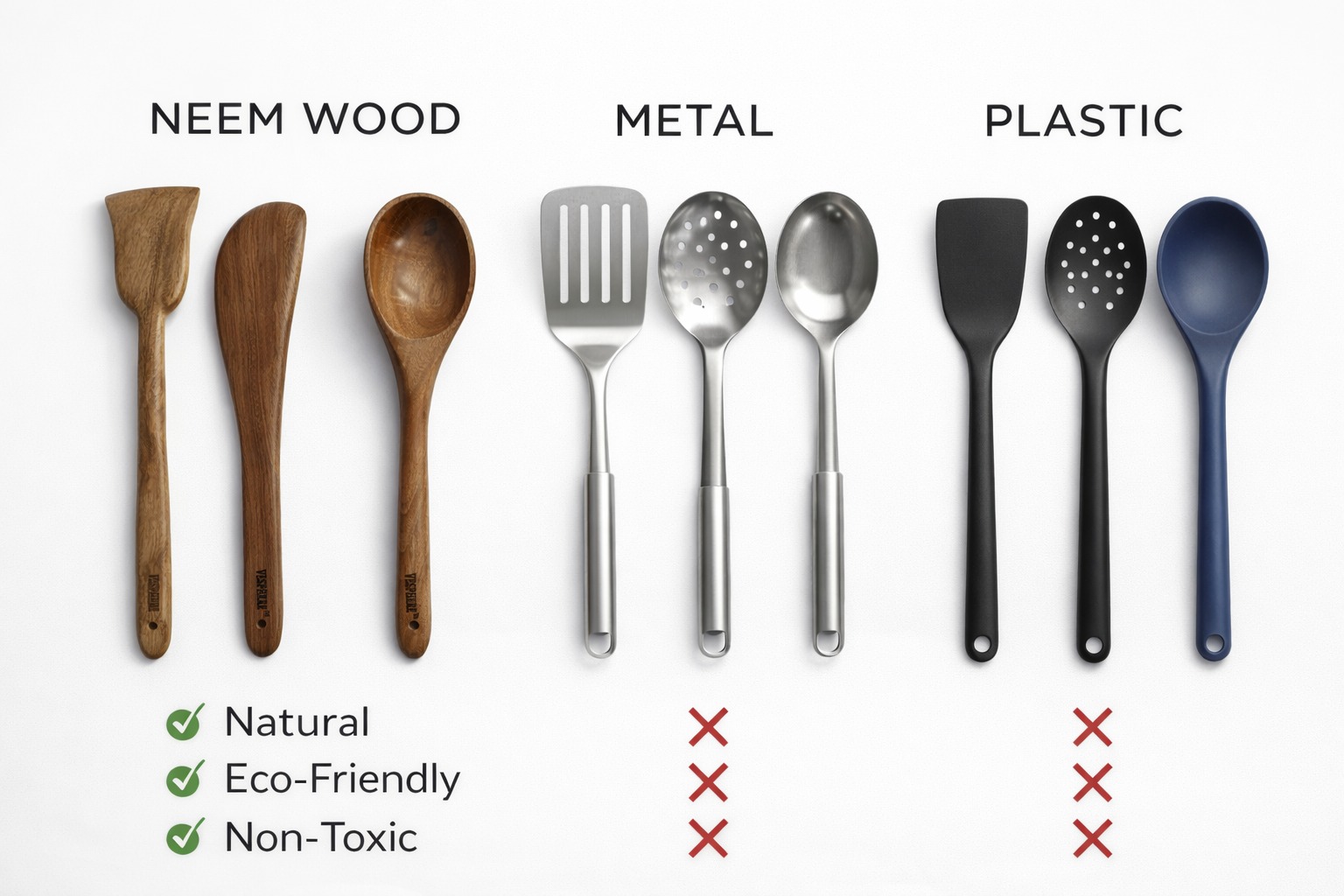 vesphere premium neem wood kitchen utensils set (4 pcs) – handcrafted wooden spatula, turner, ladle & serving spoon | eco friendly, non toxic, durable cooking tools for modern kitchen vesphere premium neem wood kitchen utensils set (4 pcs) – handcrafted wooden spatula, turner, ladle & serving spoon | eco friendly, non toxic, durable cooking tools for modern kitchen