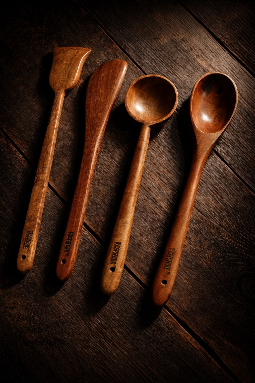 vesphere premium neem wood kitchen utensils set (4 pcs) – handcrafted wooden spatula, turner, ladle & serving spoon | eco friendly, non toxic, durable cooking tools for modern kitchen vesphere premium neem wood kitchen utensils set (4 pcs) – handcrafted wooden spatula, turner, ladle & serving spoon | eco friendly, non toxic, durable cooking tools for modern kitchen