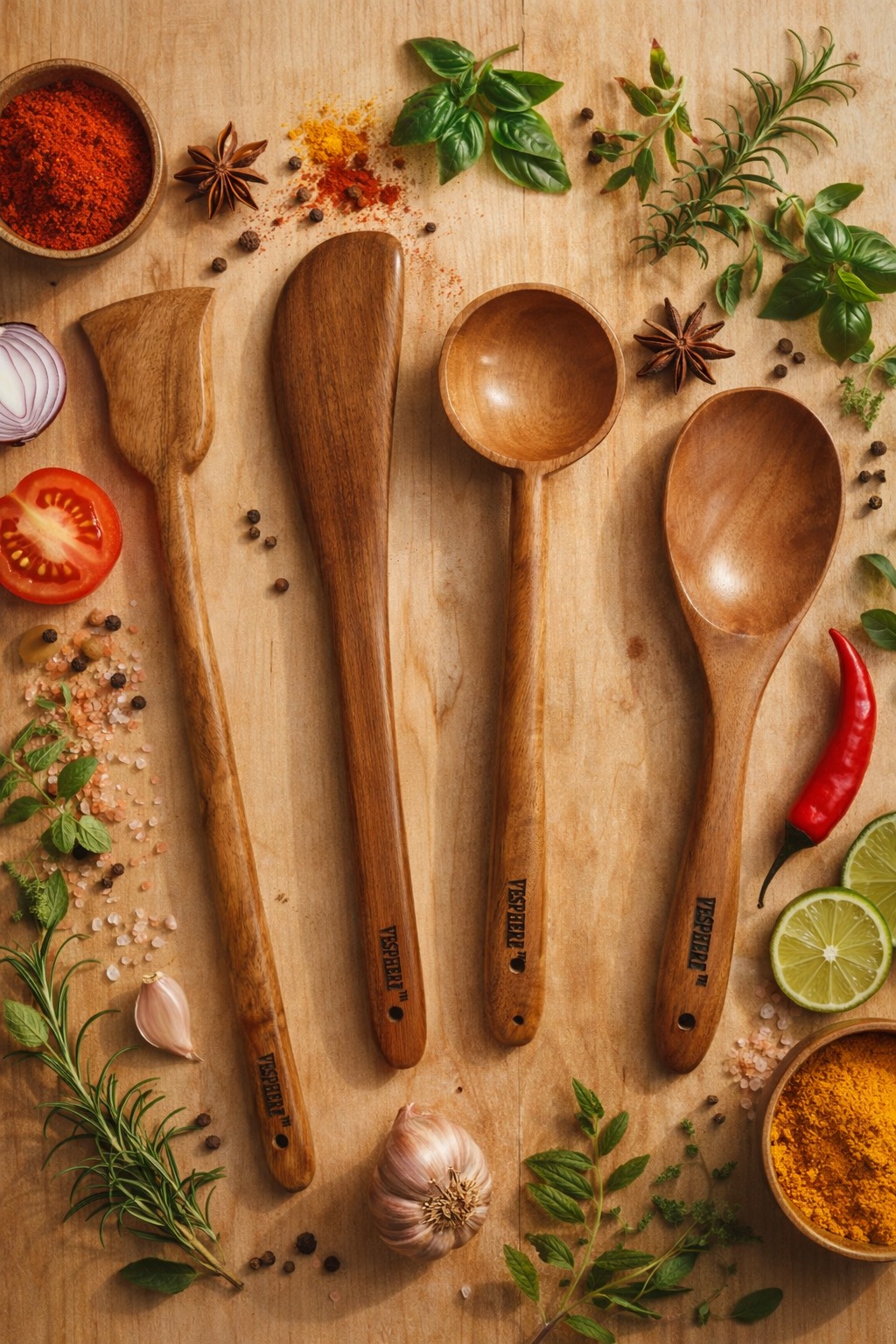 vesphere neem wood kitchen utensils set of 4 β natural wooden spatula, turner, ladle & cooking spoon | eco friendly, non stick safe, handmade wooden cooking tools vesphere neem wood kitchen utensils set of 4 β natural wooden spatula, turner, ladle & cooking spoon | eco friendly, non stick safe, handmade wooden cooking tools