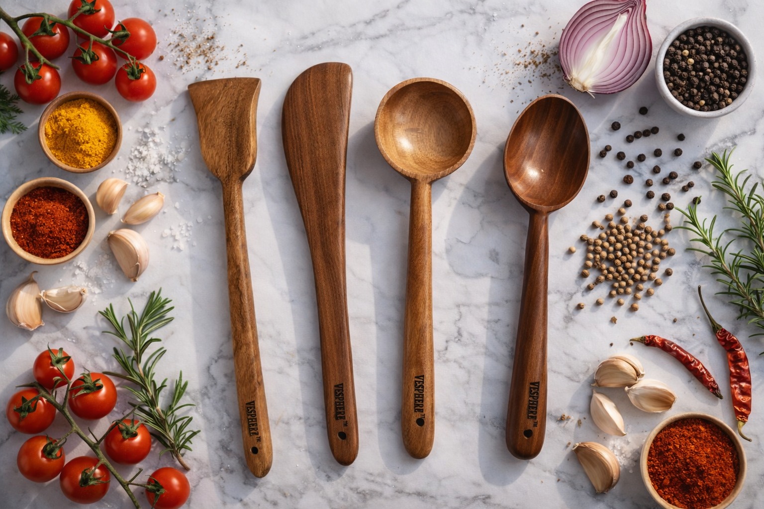 vesphere premium neem wood kitchen utensil set (4 pieces) – handcrafted natural wooden spatula, turner, ladle & cooking spoon | eco friendly, non toxic, heat resistant cookware tools vesphere premium neem wood kitchen utensil set (4 pieces) – handcrafted natural wooden spatula, turner, ladle & cooking spoon | eco friendly, non toxic, heat resistant cookware tools