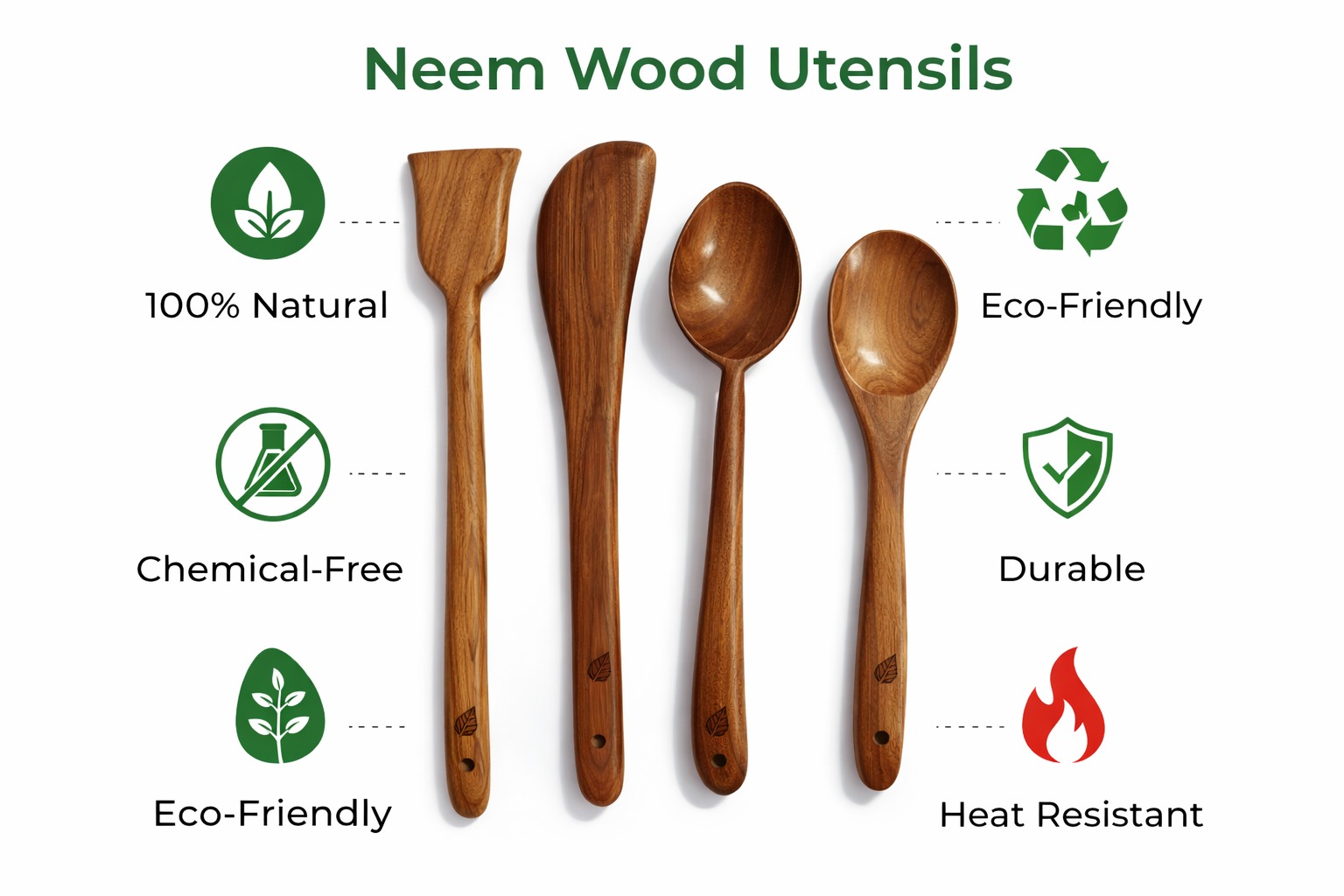 vesphere premium neem wood kitchen utensil set (4 pieces) | natural wooden spatula & cooking spoon set | eco friendly, non toxic, heat resistant cooking tools vesphere premium neem wood kitchen utensil set (4 pieces) | natural wooden spatula & cooking spoon set | eco friendly, non toxic, heat resistant cooking tools