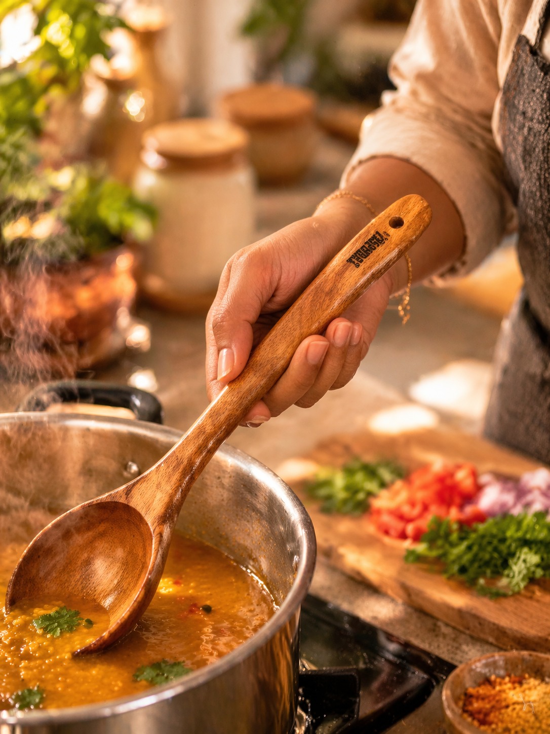 vesphere premium neem wood kitchen utensil set of 4 – handcrafted natural wooden cooking spoons & spatula set | eco friendly, non toxic, durable & heat resistant cooking tools for kitchen vesphere premium neem wood kitchen utensil set of 4 – handcrafted natural wooden cooking spoons & spatula set | eco friendly, non toxic, durable & heat resistant cooking tools for kitchen