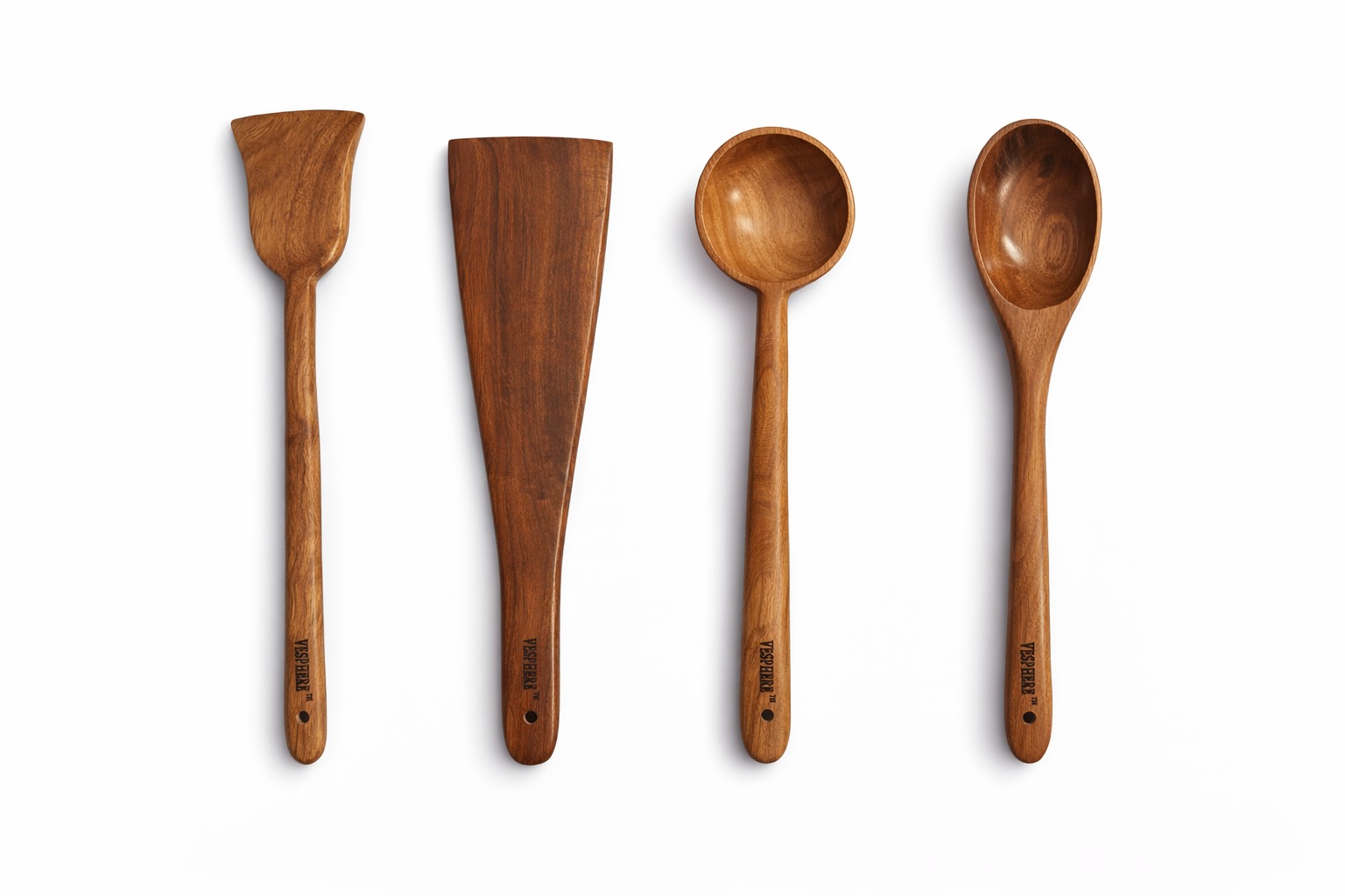vesphere premium neem wood kitchen utensil set of 4 | natural wooden spatula, turner, ladle & spoon | eco friendly cooking tools vesphere premium neem wood kitchen utensil set of 4 | natural wooden spatula, turner, ladle & spoon | eco friendly cooking tools