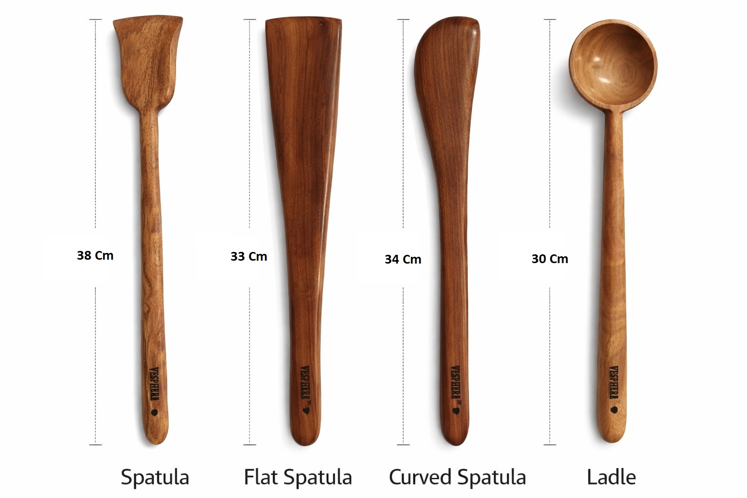 vesphere premium neem wood kitchen utensil set (4 pieces) – handcrafted natural wooden spatula & ladle set | eco friendly, heat resistant, non toxic cooking tools for kitchen vesphere premium neem wood kitchen utensil set (4 pieces) – handcrafted natural wooden spatula & ladle set | eco friendly, heat resistant, non toxic cooking tools for kitchen
