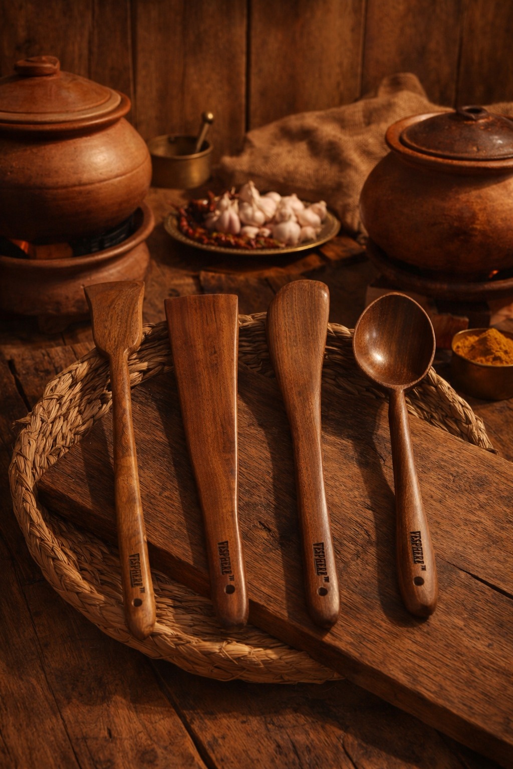 vesphere premium neem wood kitchen utensils set (4 pieces) – natural wooden spatula, turner & cooking spoon | eco friendly, non toxic, heat resistant cookware tools for modern kitchen vesphere premium neem wood kitchen utensils set (4 pieces) – natural wooden spatula, turner & cooking spoon | eco friendly, non toxic, heat resistant cookware tools for modern kitchen