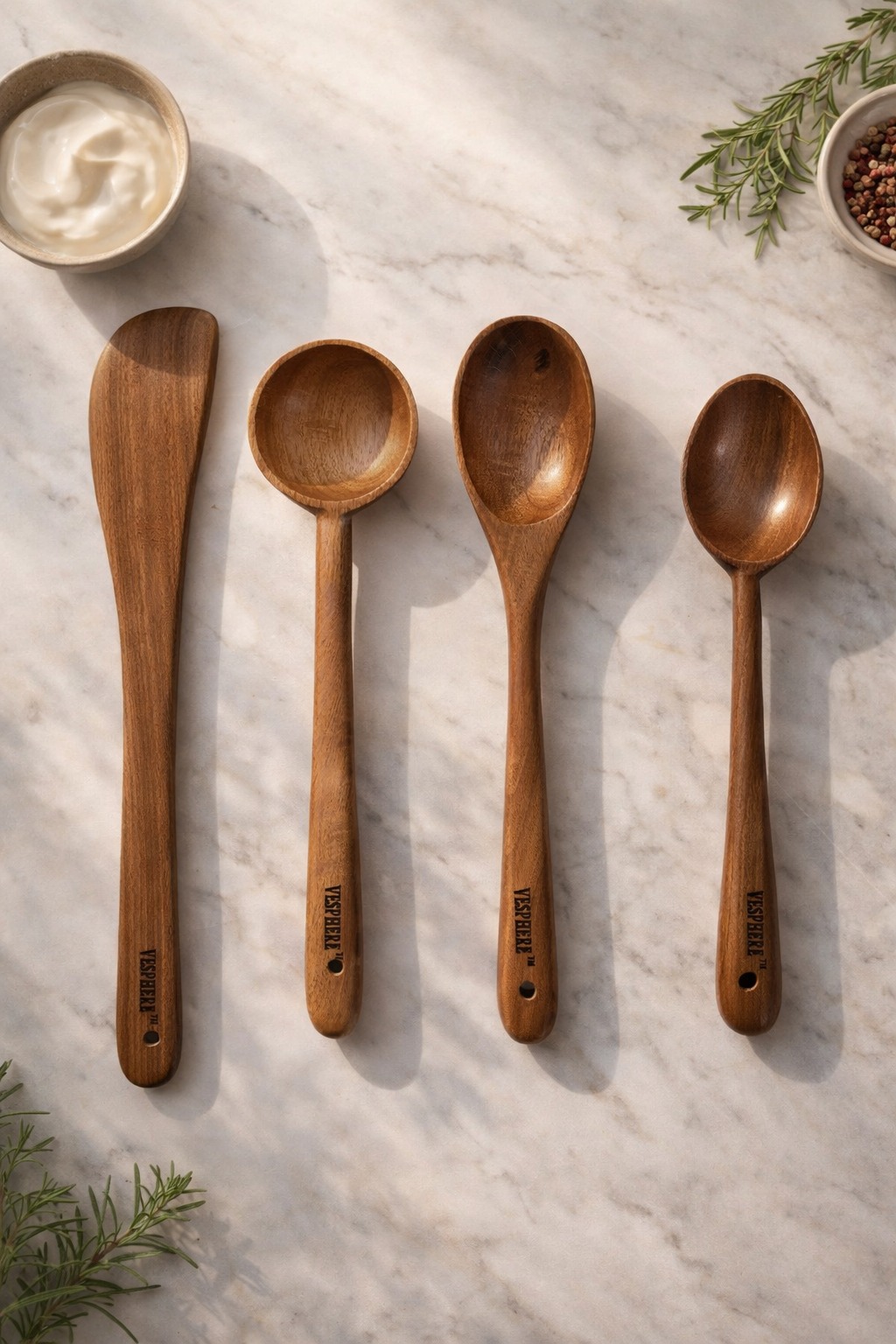 vesphere neem wood kitchen spoon set of 4 โ handmade cooking ladle, spatula & serving spoons | natural wooden utensils for non stick cookware vesphere neem wood kitchen spoon set of 4 โ handmade cooking ladle, spatula & serving spoons | natural wooden utensils for non stick cookware