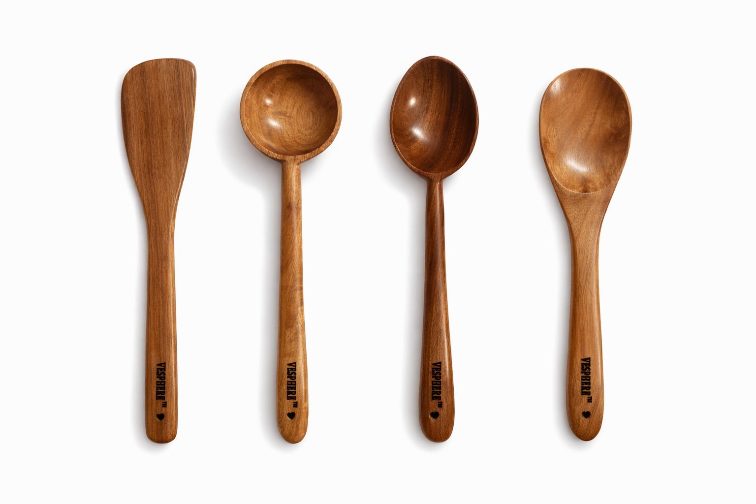 vesphere neem wood kitchen utensil set (4 pcs) – natural wooden spatula, ladle & cooking spoons, eco friendly, non toxic & durable cookware tools vesphere neem wood kitchen utensil set (4 pcs) – natural wooden spatula, ladle & cooking spoons, eco friendly, non toxic & durable cookware tools