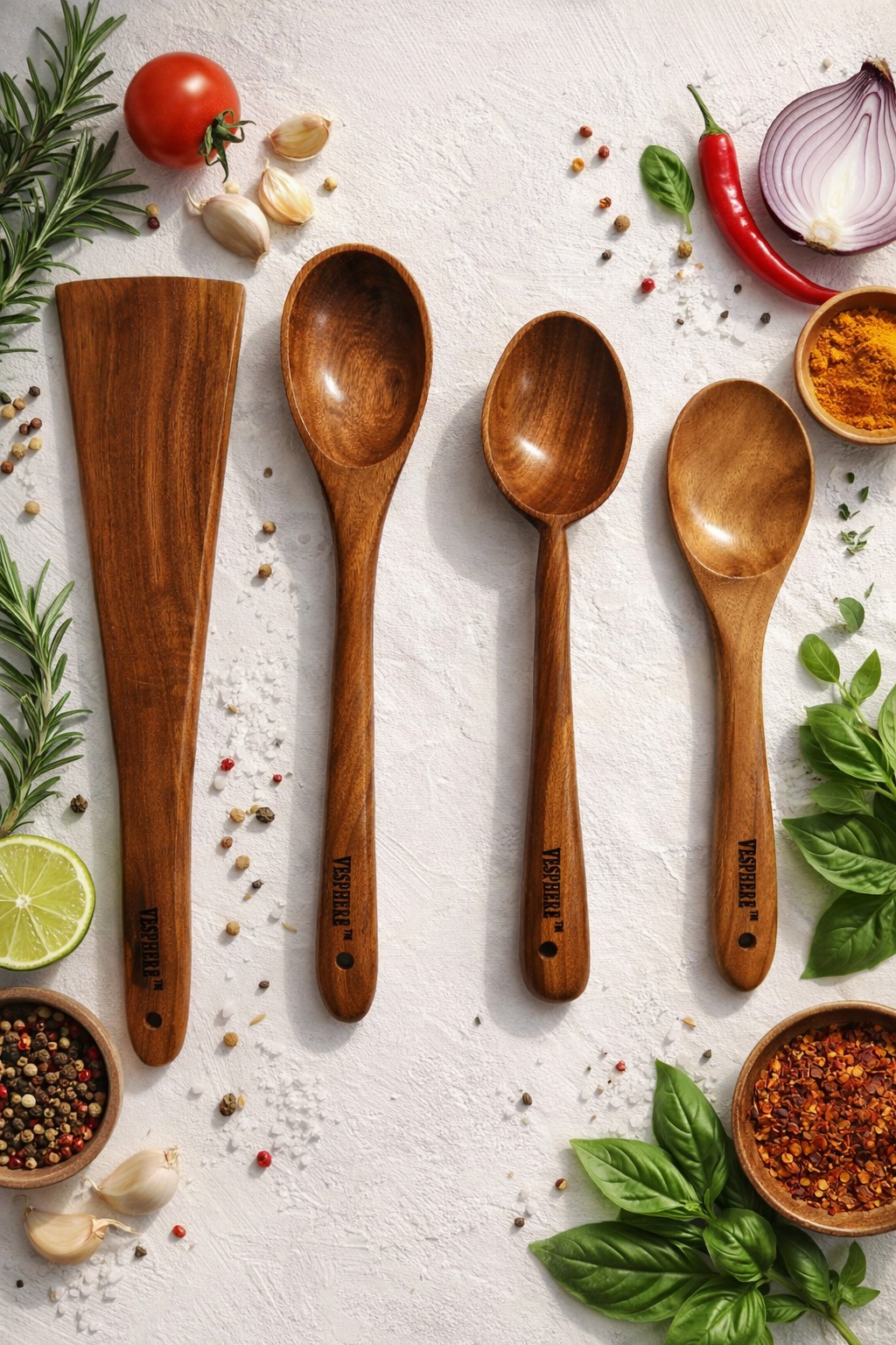 vesphere neem wood kitchen utensil set of 4 β spatula, cooking & serving spoons, handmade natural wooden tools vesphere neem wood kitchen utensil set of 4 β spatula, cooking & serving spoons, handmade natural wooden tools
