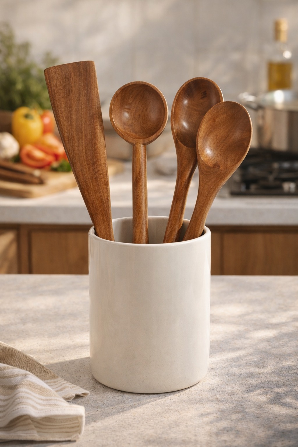 vesphere neem wood kitchen utensil set (4 pcs) – spatula, ladle, cooking & serving spoons | natural, eco friendly, durable wooden cooking tools vesphere neem wood kitchen utensil set (4 pcs) – spatula, ladle, cooking & serving spoons | natural, eco friendly, durable wooden cooking tools