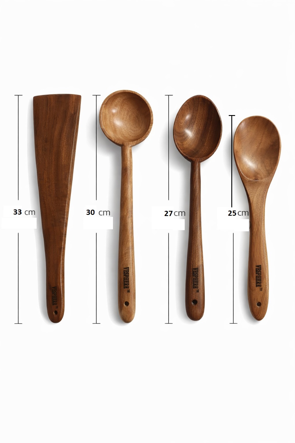vesphere neem wood kitchen utensils set β spatula, ladle & cooking spoons (4 pcs) vesphere neem wood kitchen utensils set β spatula, ladle & cooking spoons (4 pcs)