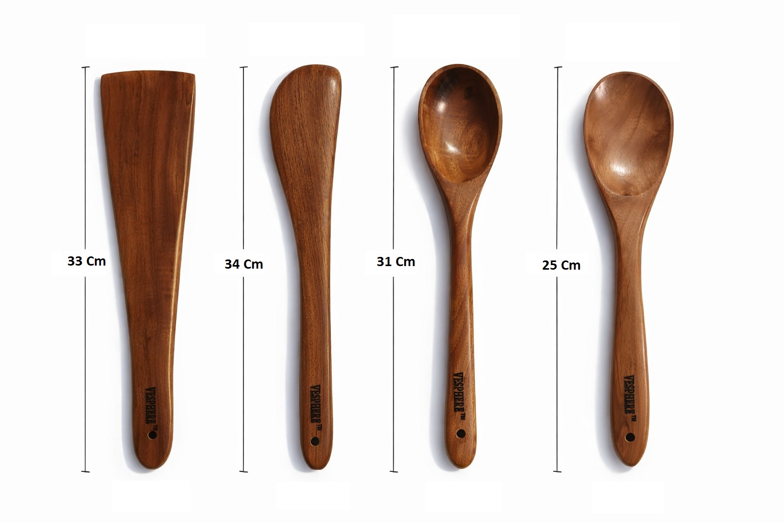 vesphere neem wood kitchen utensils set – spatula, turner & cooking spoons | natural wooden cooking tools | eco friendly & non stick safe vesphere neem wood kitchen utensils set – spatula, turner & cooking spoons | natural wooden cooking tools | eco friendly & non stick safe