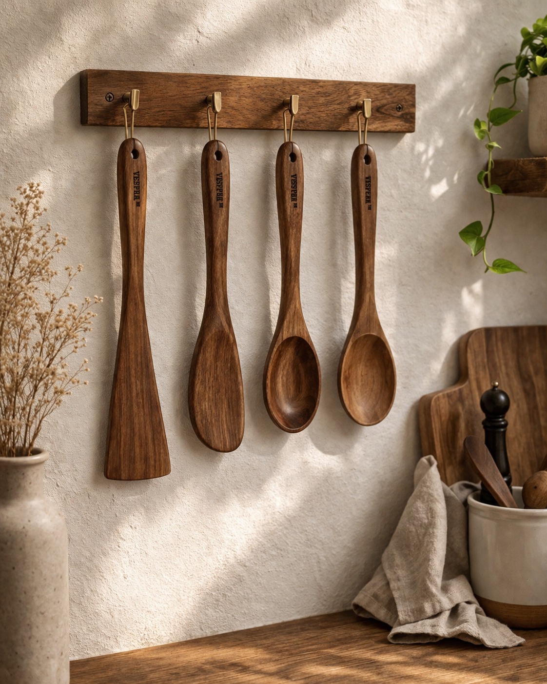 vesphere neem wood kitchen utensils set – spatula, turner & cooking spoons | natural wooden cooking tools | eco friendly & non stick safe vesphere neem wood kitchen utensils set – spatula, turner & cooking spoons | natural wooden cooking tools | eco friendly & non stick safe