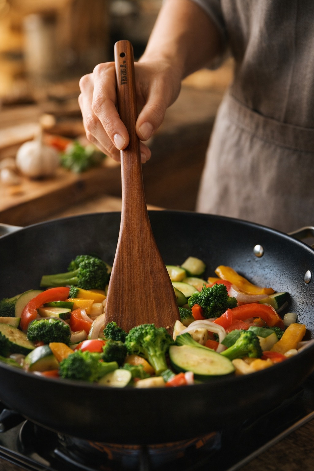 vesphere neem wood spatula & spoon set (4 piece) vesphere neem wood spatula & spoon set (4 piece)