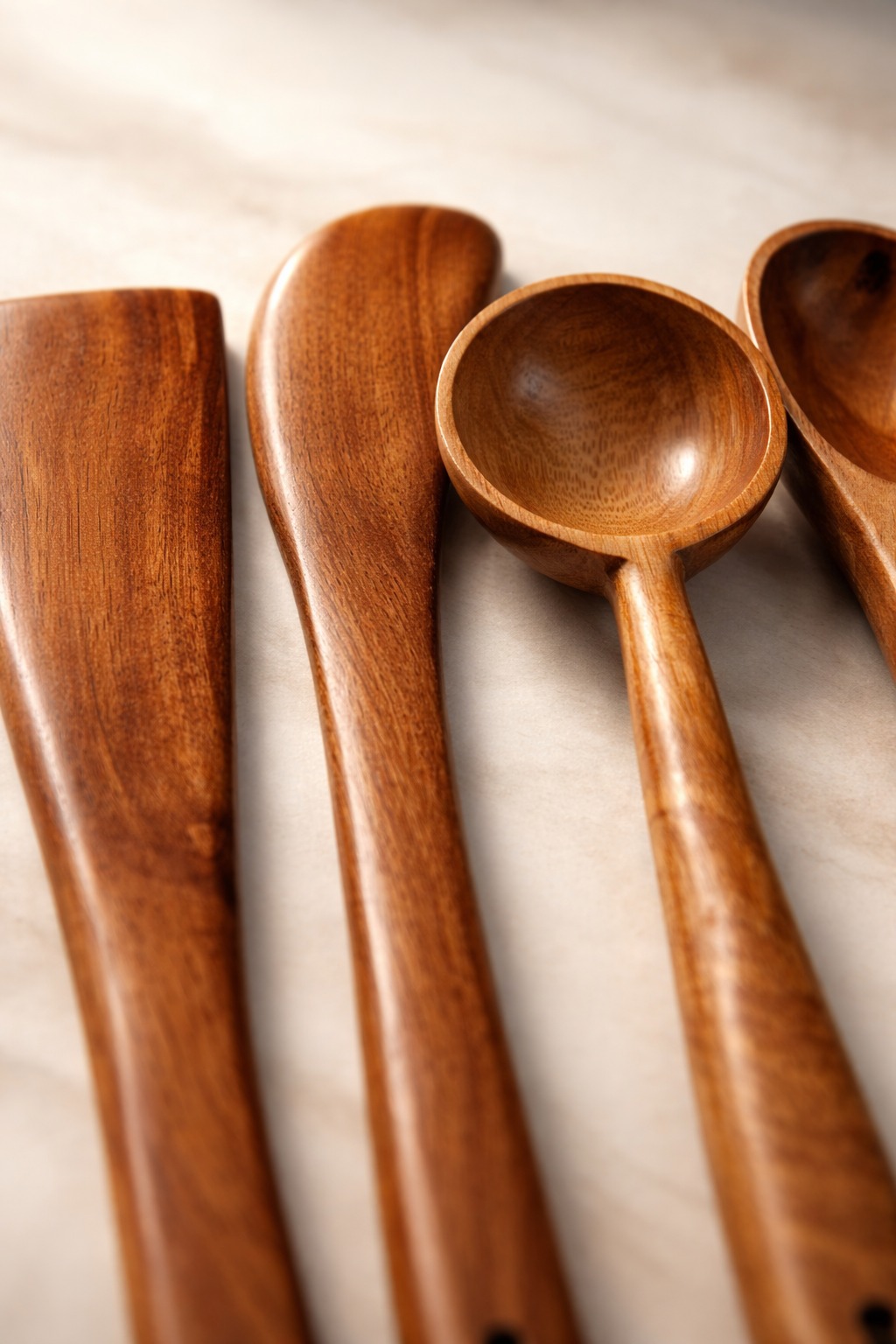 vesphere neem wood spatula & spoon set (4 piece) vesphere neem wood spatula & spoon set (4 piece)