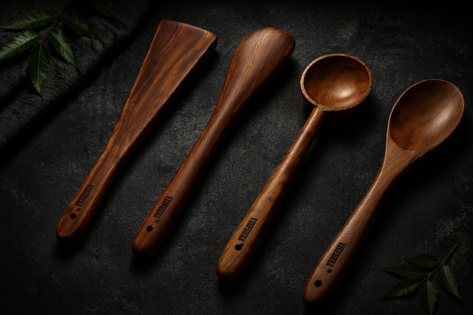 vesphere neem wood kitchen utensil set – spatula, turner, ladle & cooking spoon | natural wooden cooking tools | non stick safe & eco friendly vesphere neem wood kitchen utensil set – spatula, turner, ladle & cooking spoon | natural wooden cooking tools | non stick safe & eco friendly